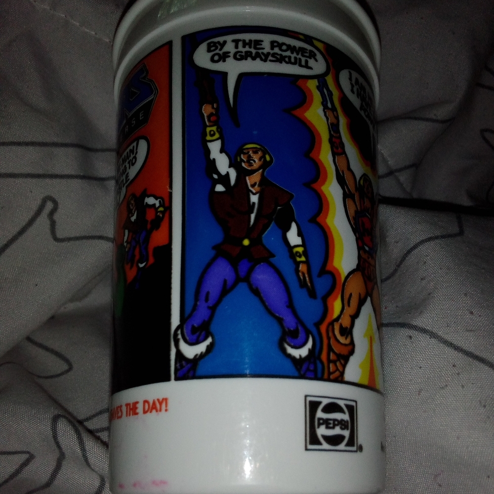Masters Of The Universe 1985 He-Man Pepsi Burger King Comic Collector Cup - Picture 2 of 8